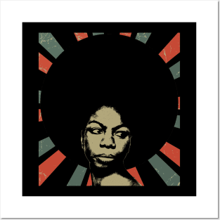 Nina Simone || Vintage Art Design Posters and Art